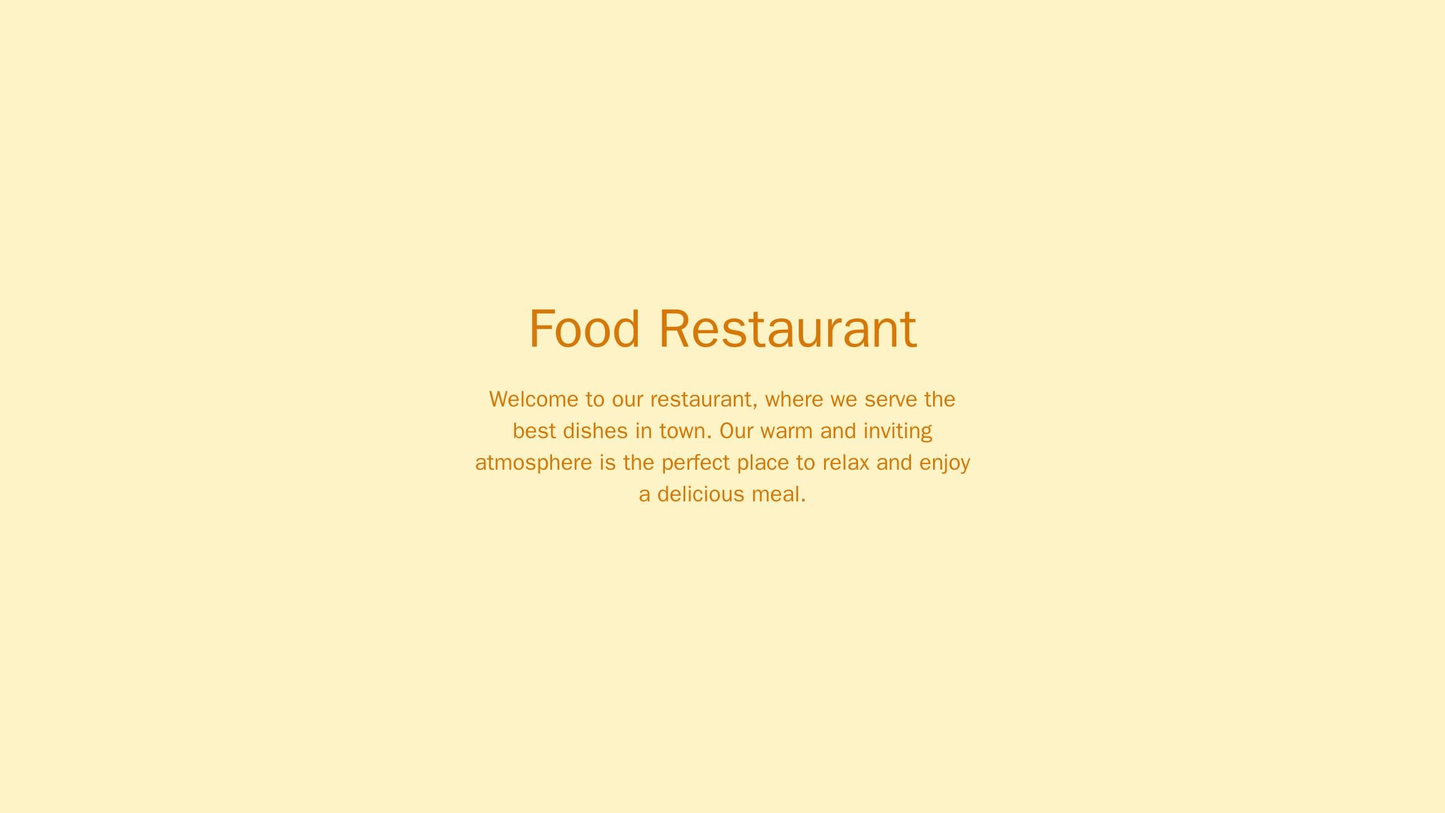 Food Restaurant: A mouth-watering layout with a slideshow banner of dishes, a centered logo and tagline, and a left side Web Template 770