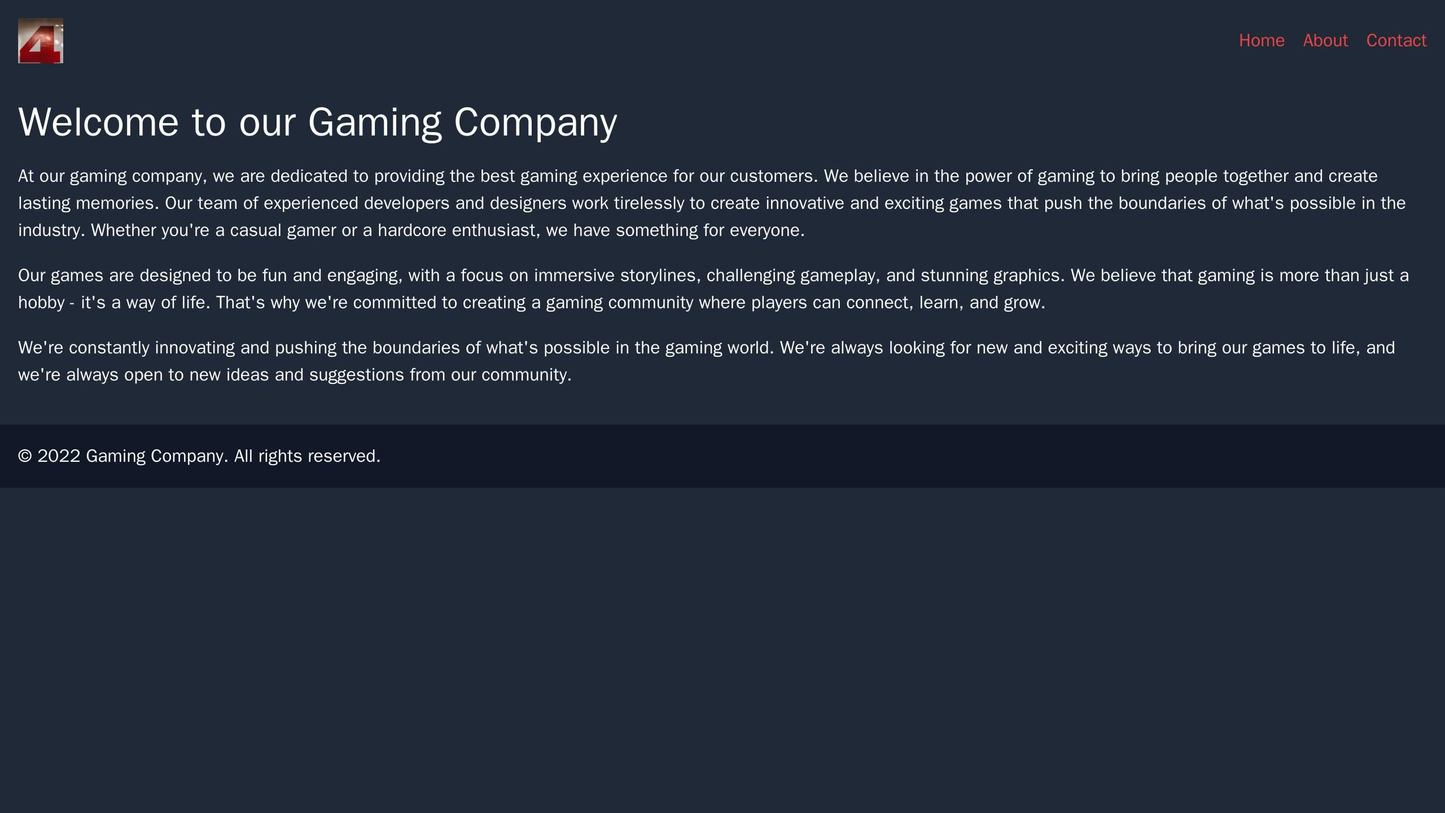 Gaming Company: An edgy and exciting design featuring a full-screen hero image, a horizontal navigation bar at the botto Web Template 1559