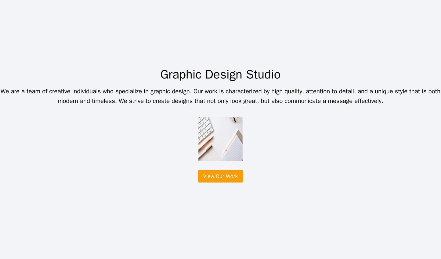 Graphic Design Studio: A full-screen slideshow displaying the creative team's best work, a centered logo, and a menu bar Web Template 692