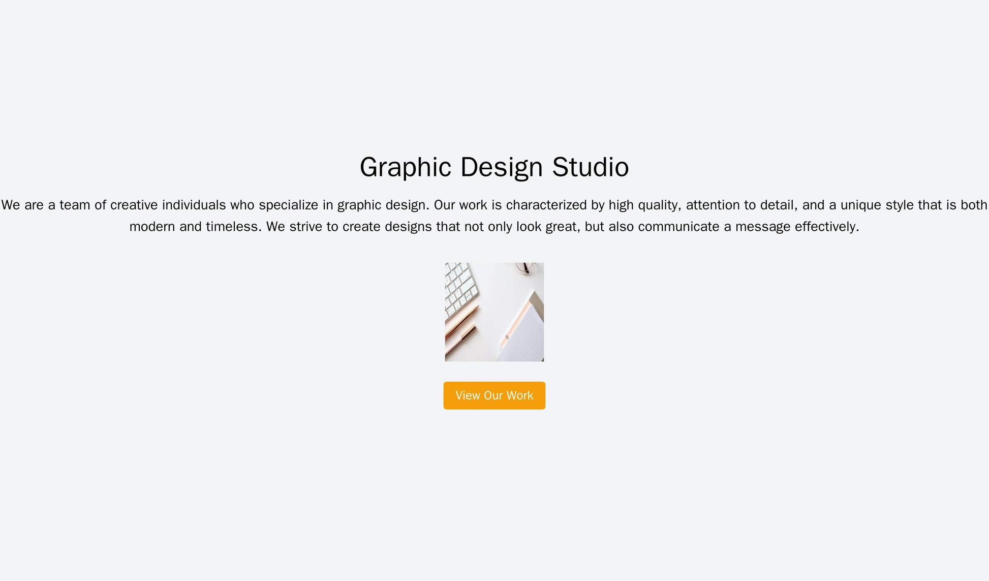 Graphic Design Studio: A full-screen slideshow displaying the creative team's best work, a centered logo, and a menu bar Web Template 692