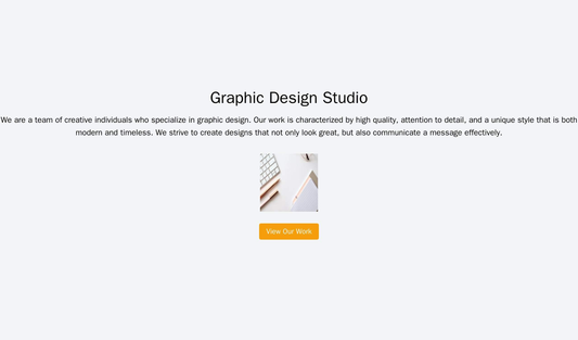 Graphic Design Studio: A full-screen slideshow displaying the creative team's best work, a centered logo, and a menu bar Web Template 692