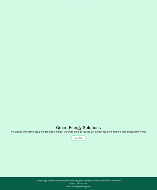 Green Energy Solutions Site: A modern design with a dynamic video header, a top navigation menu, and a centered call-to- Web Template 560