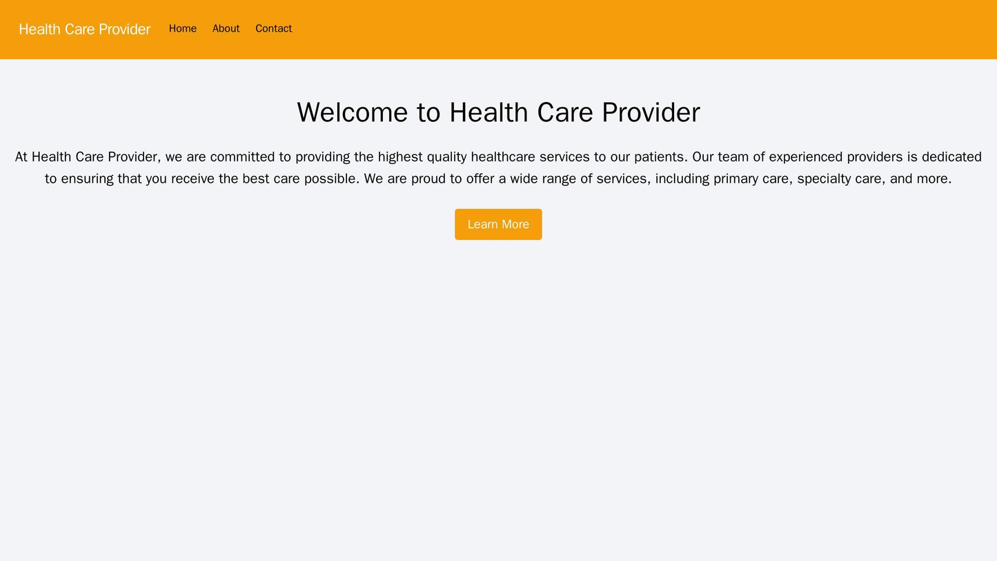 Health Care Provider Website: A one-column design featuring a professional and calming color palette with a centered log Web Template 1938