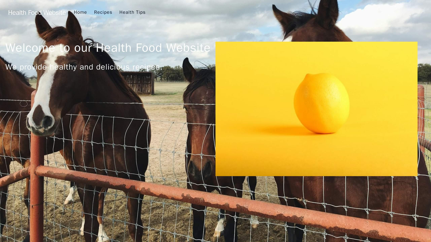 Health Food Website: A warm, earth-toned color scheme with a background image of a farm or organic produce. A vertical,  Web Template 406