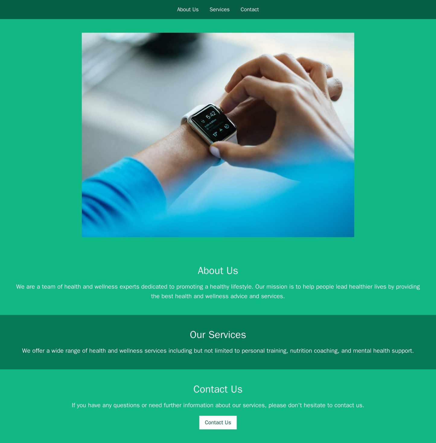 Health and Wellness: A naturally inspired design with a green color palette and plenty of white space. A large, centered Web Template 538