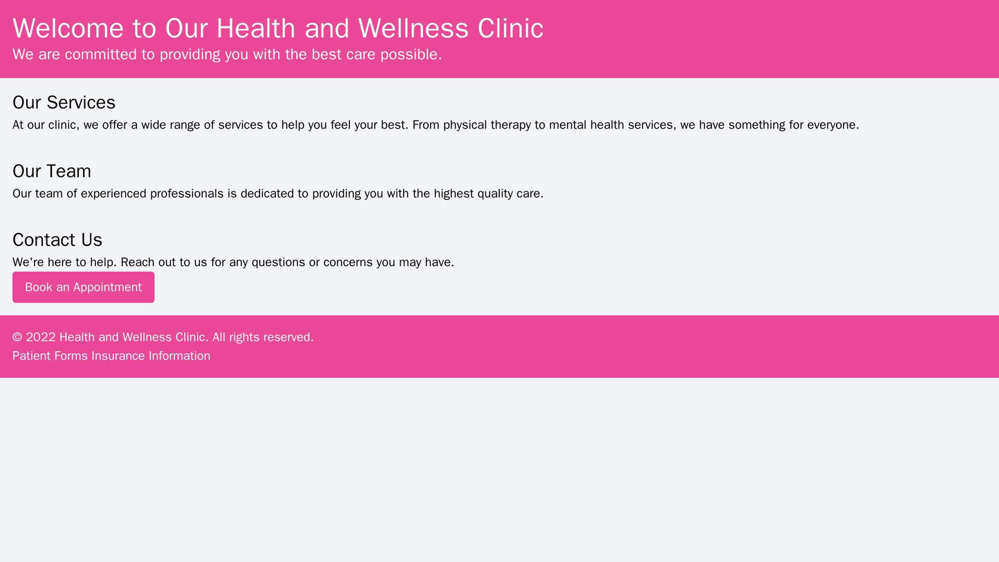 Health and Wellness Site for a Clinic: A soothing color palette, a header with a slideshow of images showing happy patie Web Template 141