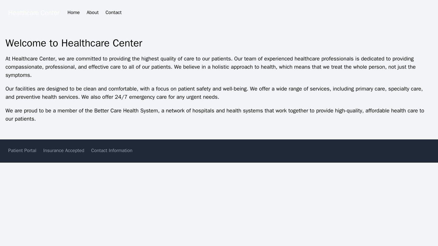 Healthcare Center: A clean and symmetrical design with a large, professional-looking logo at the top, a dropdown navigat Web Template 629