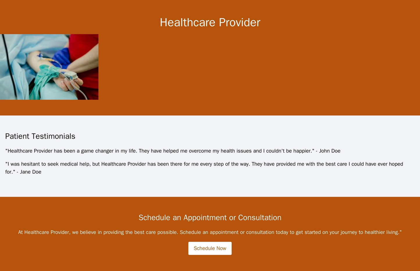 Healthcare Provider: A comfortable and calming design with a clean color palette, a large header featuring a medical log Web Template 1166