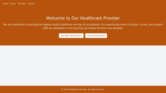 Healthcare Provider: A calming design with a soothing color palette, a large banner image featuring people in healthcare Web Template 1280