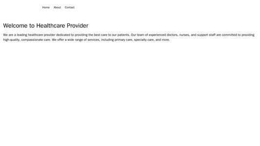 Healthcare Provider: A clean, minimalistic design with ample white space. A centered logo, and a primary navigation menu Web Template 1774