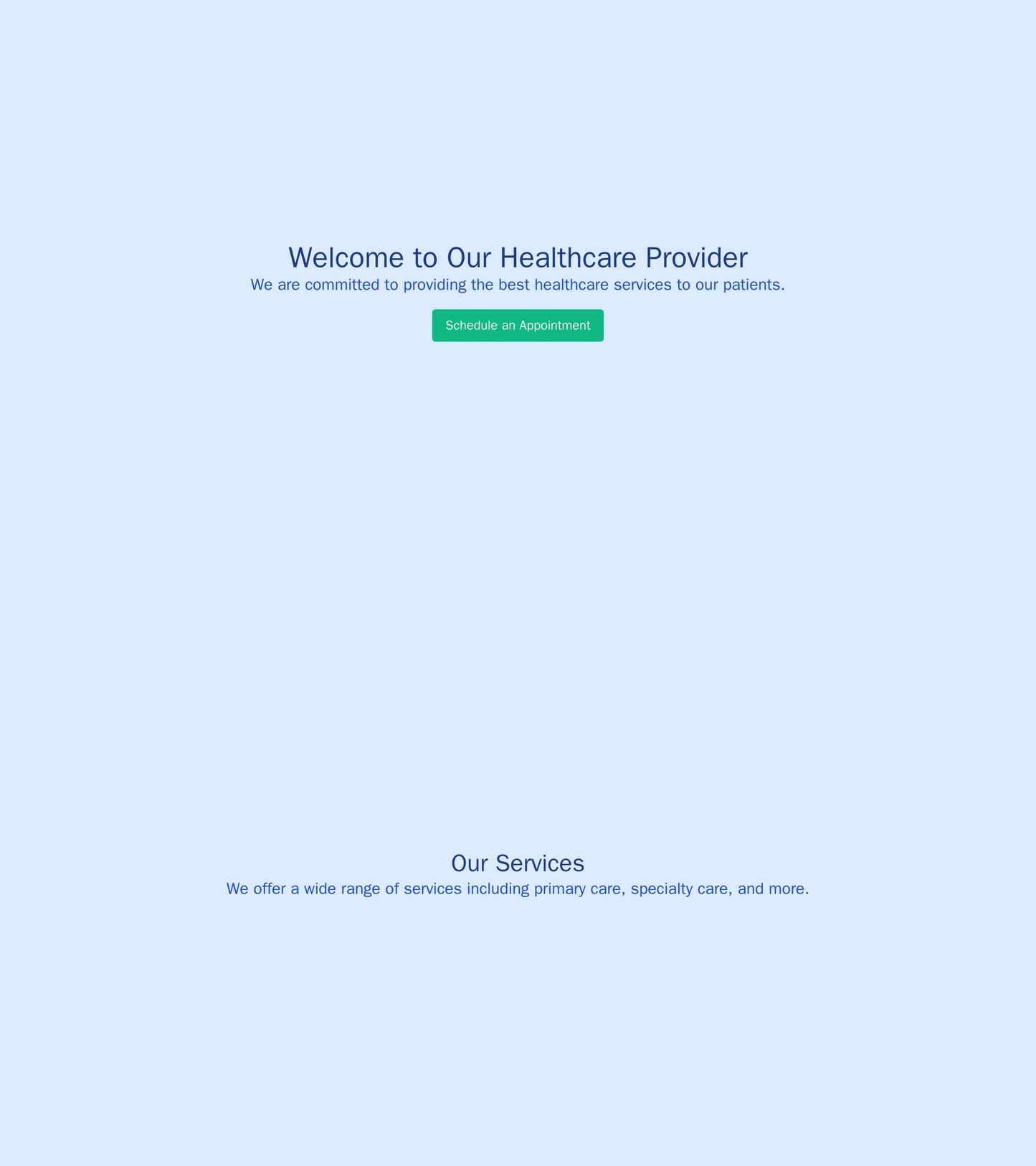 Healthcare Provider: A single-page design with a full-width hero image featuring a smiling doctor and a call-to-action b Web Template 1995