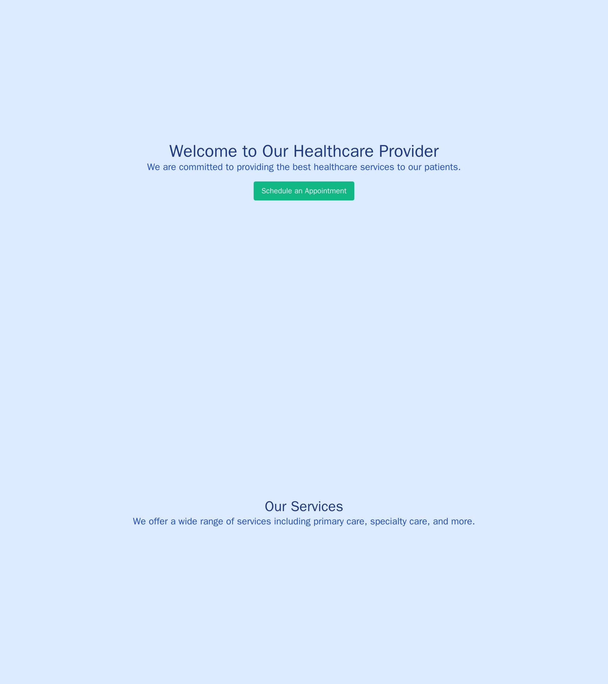 Healthcare Provider: A single-page design with a full-width hero image featuring a smiling doctor and a call-to-action b Web Template 1995