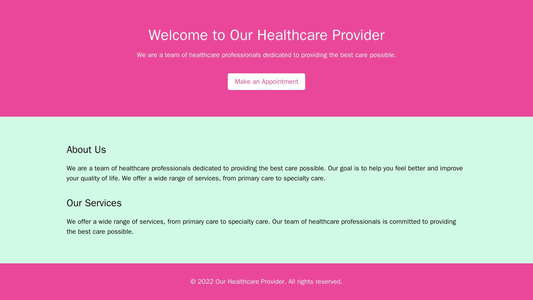 Healthcare Provider: A warm and professional design that utilizes large images of healthcare professionals and patients. Web Template 214