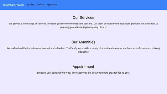 Healthcare Provider: A comforting and calming design with a centered logo, a left-side navigation menu, and a soothing c Web Template 323