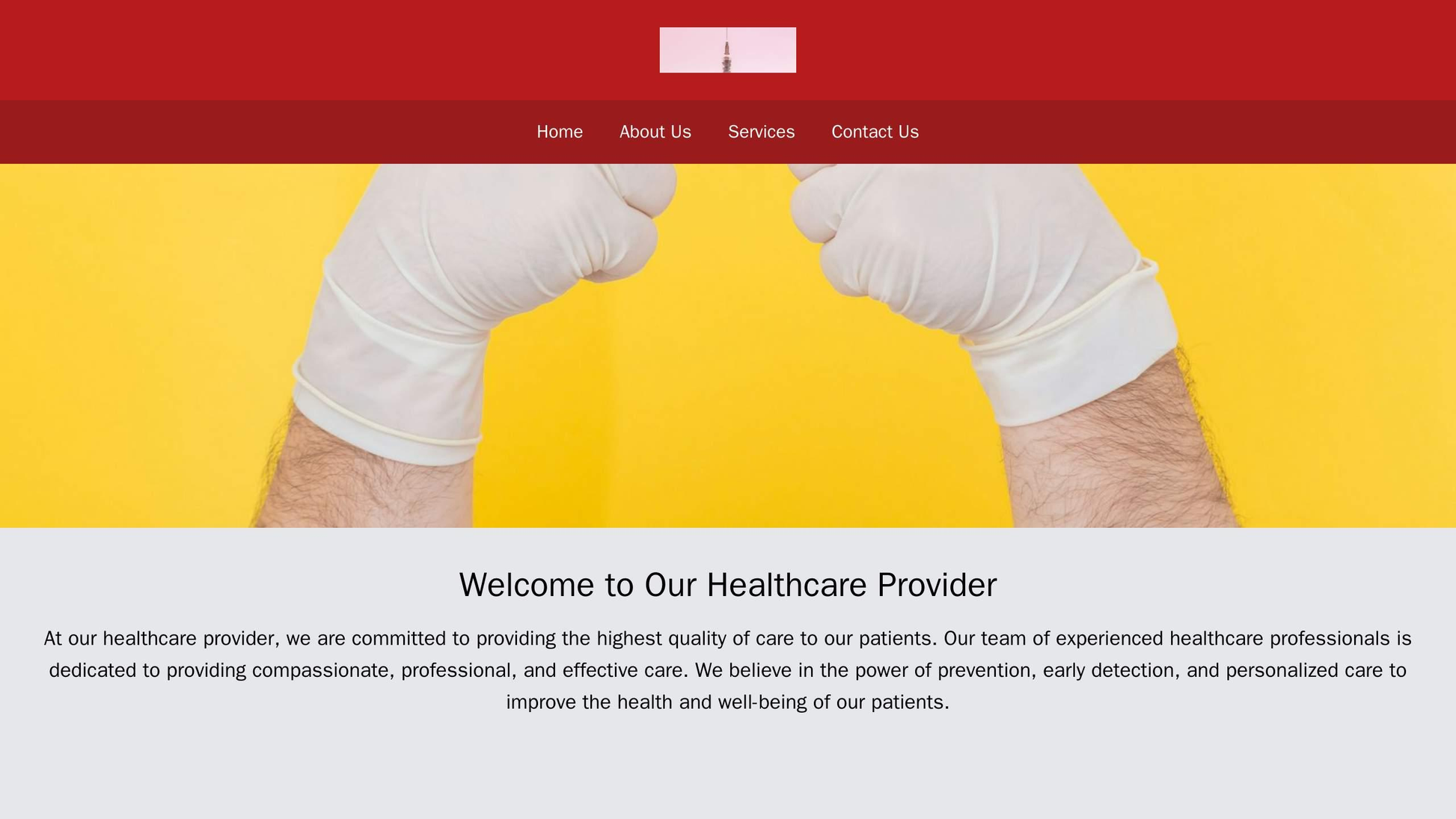 Healthcare Provider: A website with a calming color palette, a centered logo, and a horizontal menu at the top. A full-w Web Template 596