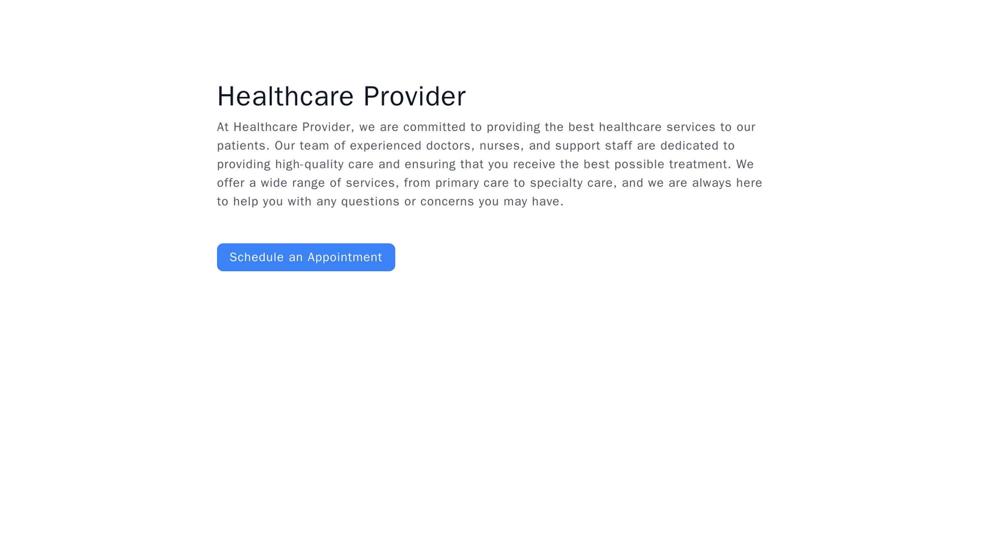 Healthcare Provider: A clean layout with a left sidebar for easy navigation and a main content area featuring informatio Web Template 699