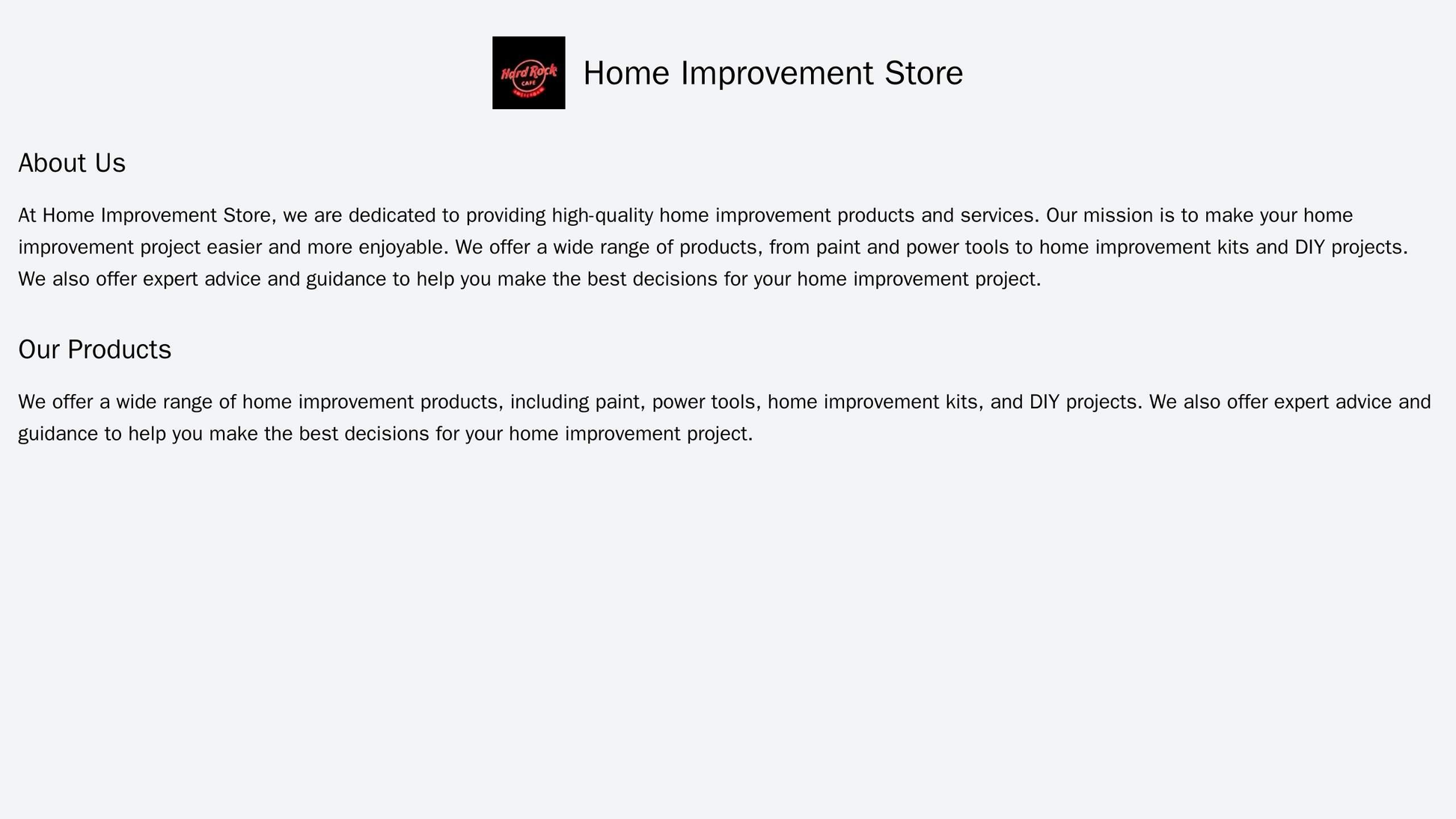 Home Improvement Store: A functional and user-friendly design with a logo and search bar at the top center, a left navig Web Template 1509