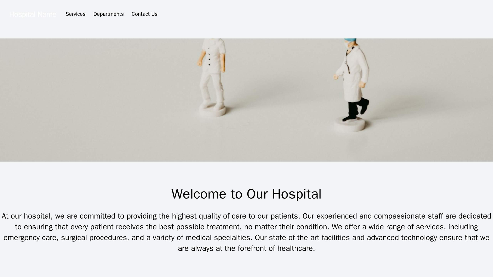 Hospital Website: A clean, professional design featuring a centered logo, a top navigation bar with links like "Services Web Template 1744