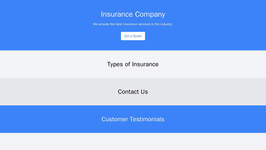 Insurance Company Website: A simple and clean design, with a header featuring the company name and logo, and a clear cal Web Template 1729