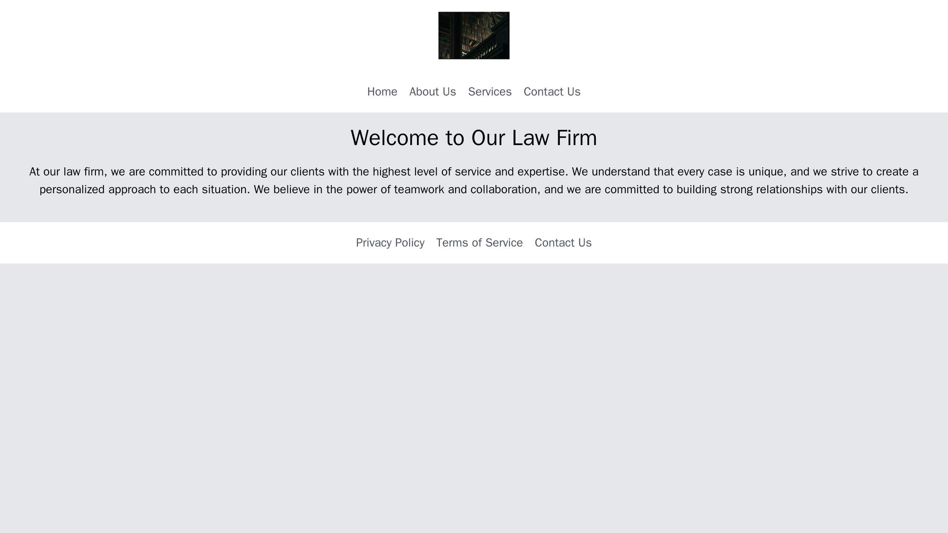 Law Firm: A formal and dignified design with a centered logo, a fixed navigation bar, and a muted color palette. The foo Web Template 630