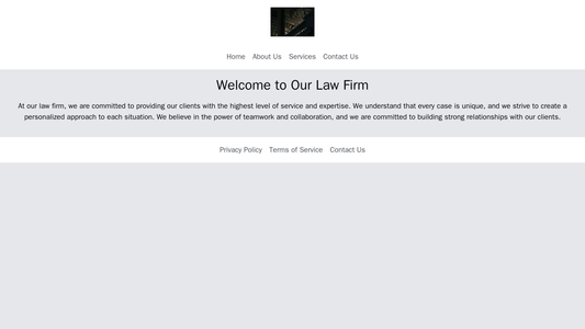 Law Firm: A formal and dignified design with a centered logo, a fixed navigation bar, and a muted color palette. The foo Web Template 630