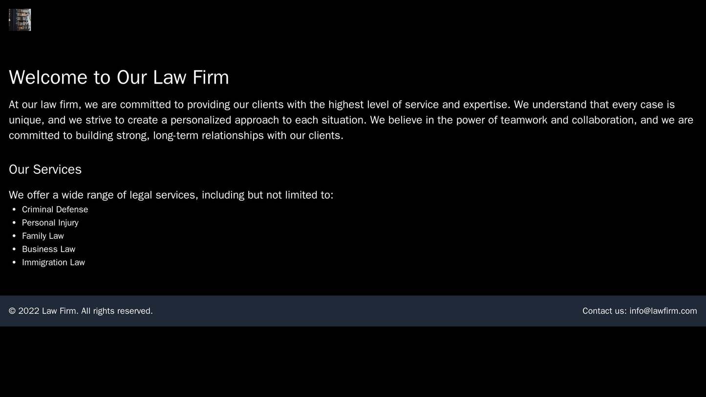 Law Firm: A classic, professional design with a black or dark color scheme, balanced layout, and easy-to-read typography Web Template 940