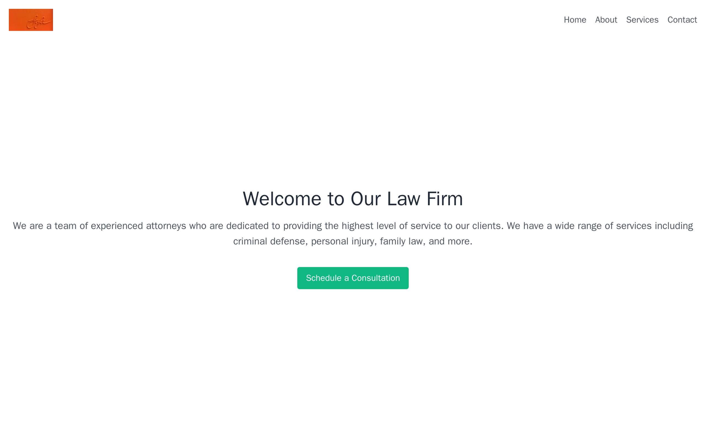 Law Firm Site: A traditional design with a centered logo and navigation menu at the top. A prominent call-to-action butt Web Template 1490