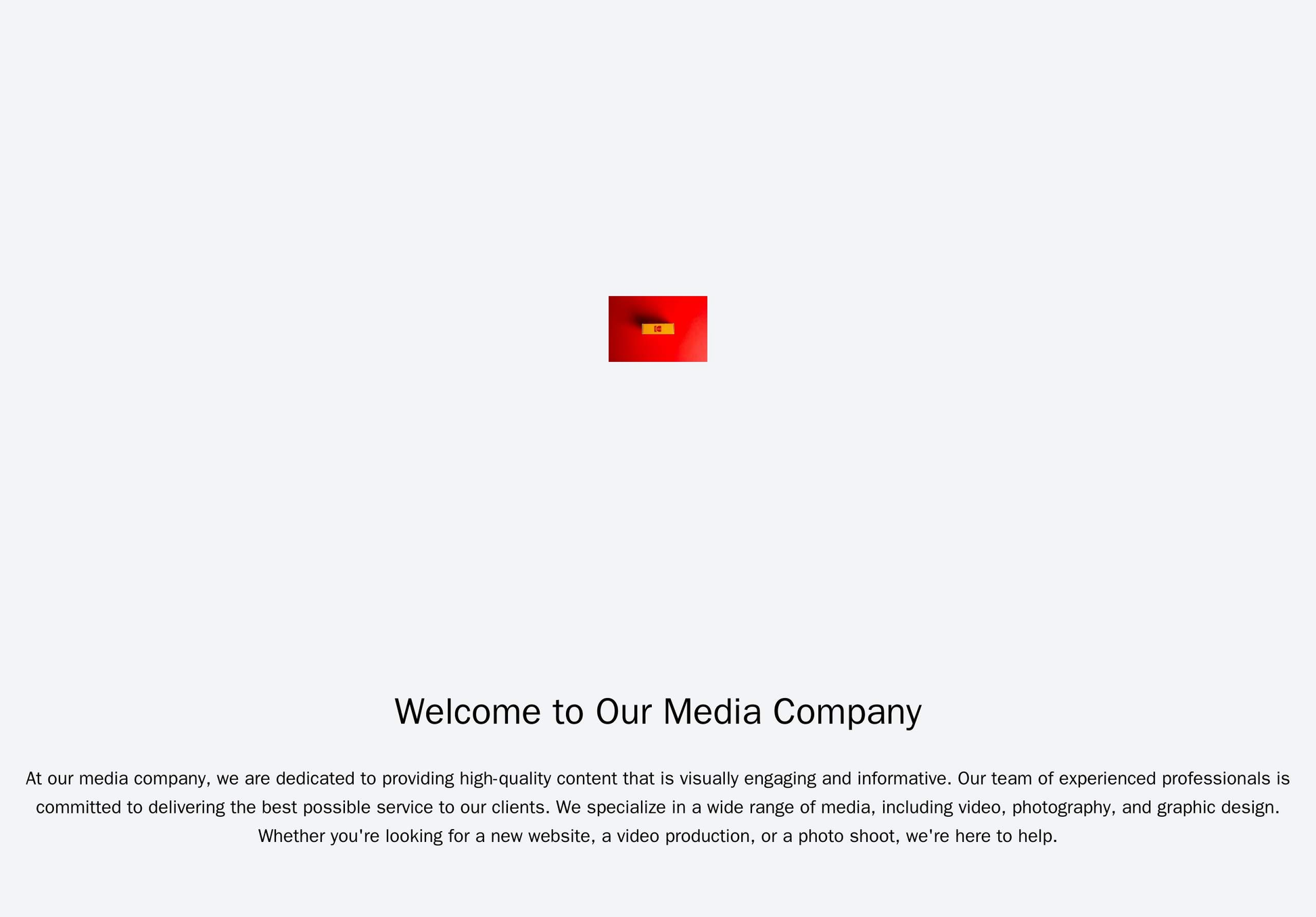 Media Company: A visually engaging design featuring a full-width video background, a centered logo, and a layout that ch Web Template 1864