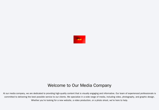 Media Company: A visually engaging design featuring a full-width video background, a centered logo, and a layout that ch Web Template 1864