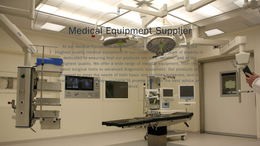 Medical Equipment Supplier: A design with a professional color palette and intuitive user interface, featuring a promine Web Template 242