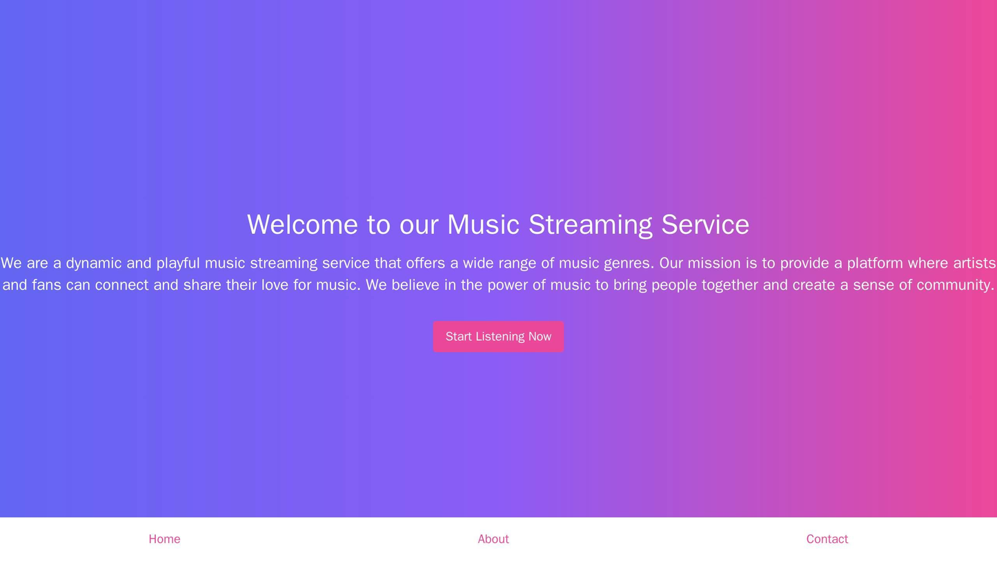 Music Streaming Service: A playful and dynamic design with full-width background images of musicians and concert scenes. Web Template 503