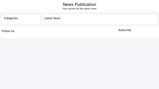 News Publication: A magazine-style design with articles presented as cards, a left sidebar for categories and the latest Web Template 1594