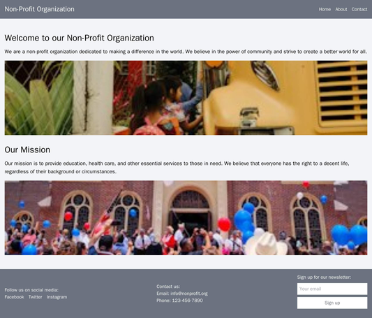 Non-Profit Organization: A modern layout with a colorful yet clean header that includes branding, navigation, and a call Web Template 1244