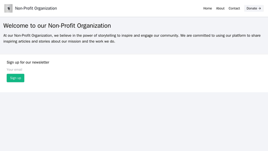 Non-Profit Organization: A story-driven design, with a central blog section featuring inspiring articles and an easy-to- Web Template 1297