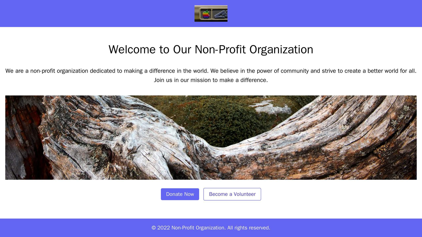 Non-Profit Organization: A clean layout with a light color palette, a centered logo, and a full-width image or video sho Web Template 1820