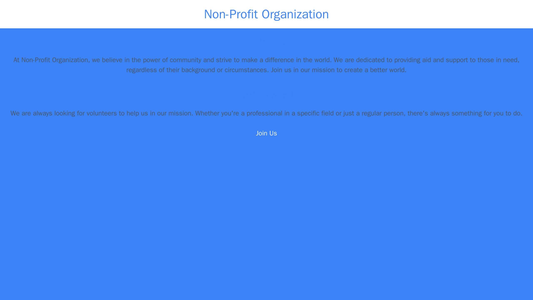 Non-profit Organization Site: A design with a clear call-to-action button, a prominent display of the organization's mis Web Template 279