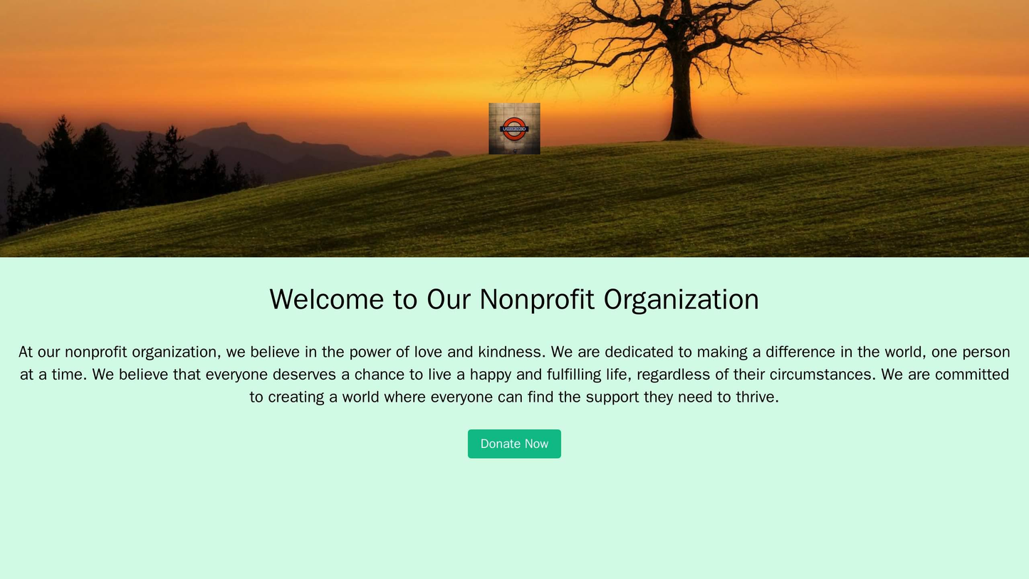 Nonprofit Organization: A heartfelt and welcoming design featuring a full-width header image, a centered logo, and a pro Web Template 731