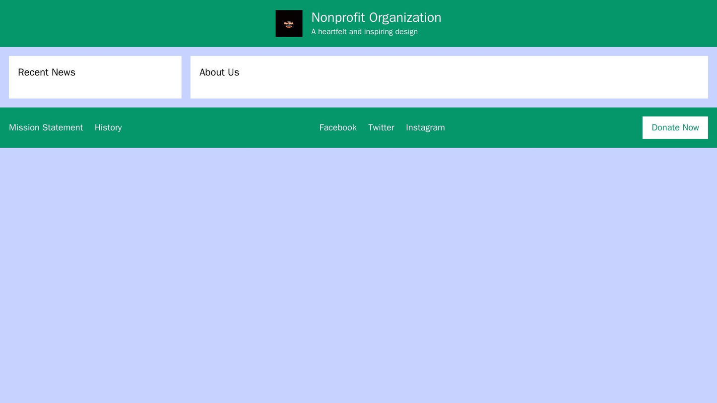 Nonprofit Organization: A heartfelt and inspiring design, boasting a blue and green color scheme. A header with a centra Web Template 925
