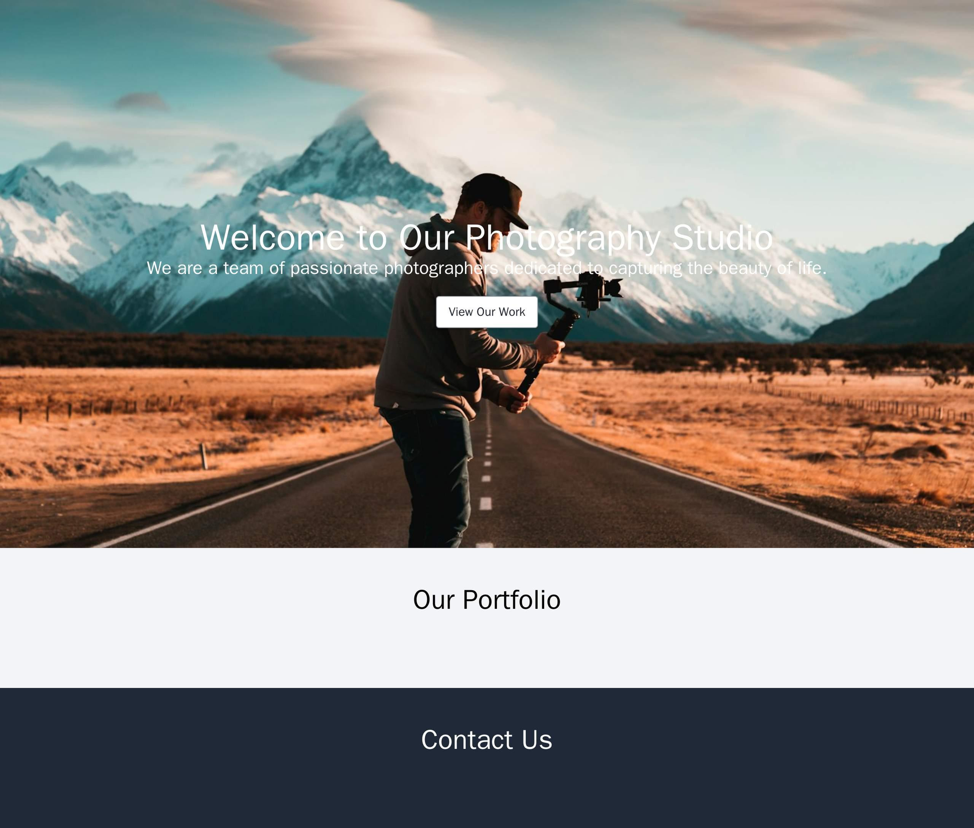 Photography Studio Site: A full-width header image showcasing their best work, with a centered logo and call-to-action b Web Template 1728