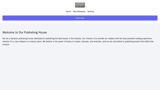 Publishing House Website: Attractive, visually-engaging design with a header containing the logo, navigation menu, and a Web Template 1892