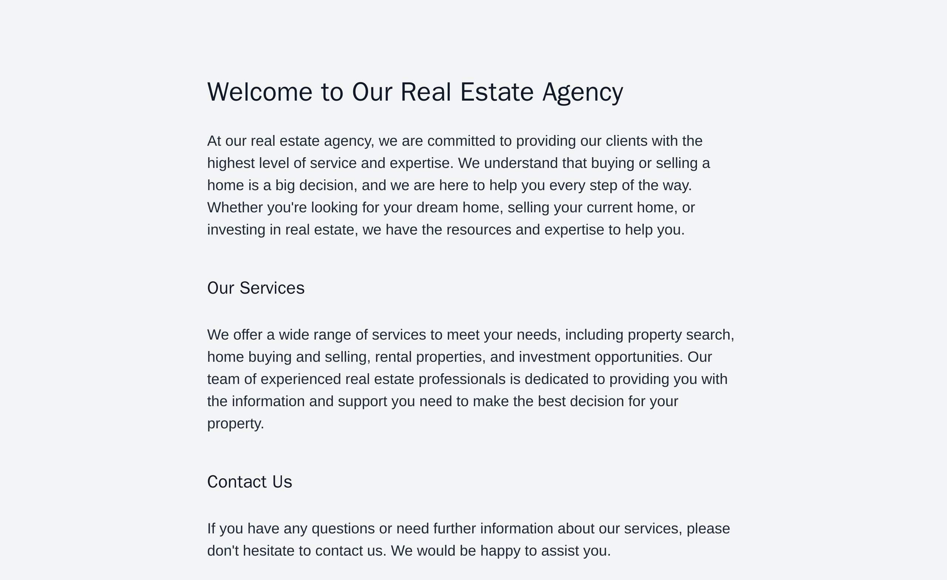 Real Estate Agency: A modern, professional design with a large, full-width background image of a property, a prominent s Web Template 1272