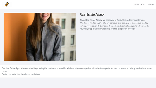 Real Estate Agency: A split-screen design with an image of a property on one half and information about the listing on t Web Template 1675