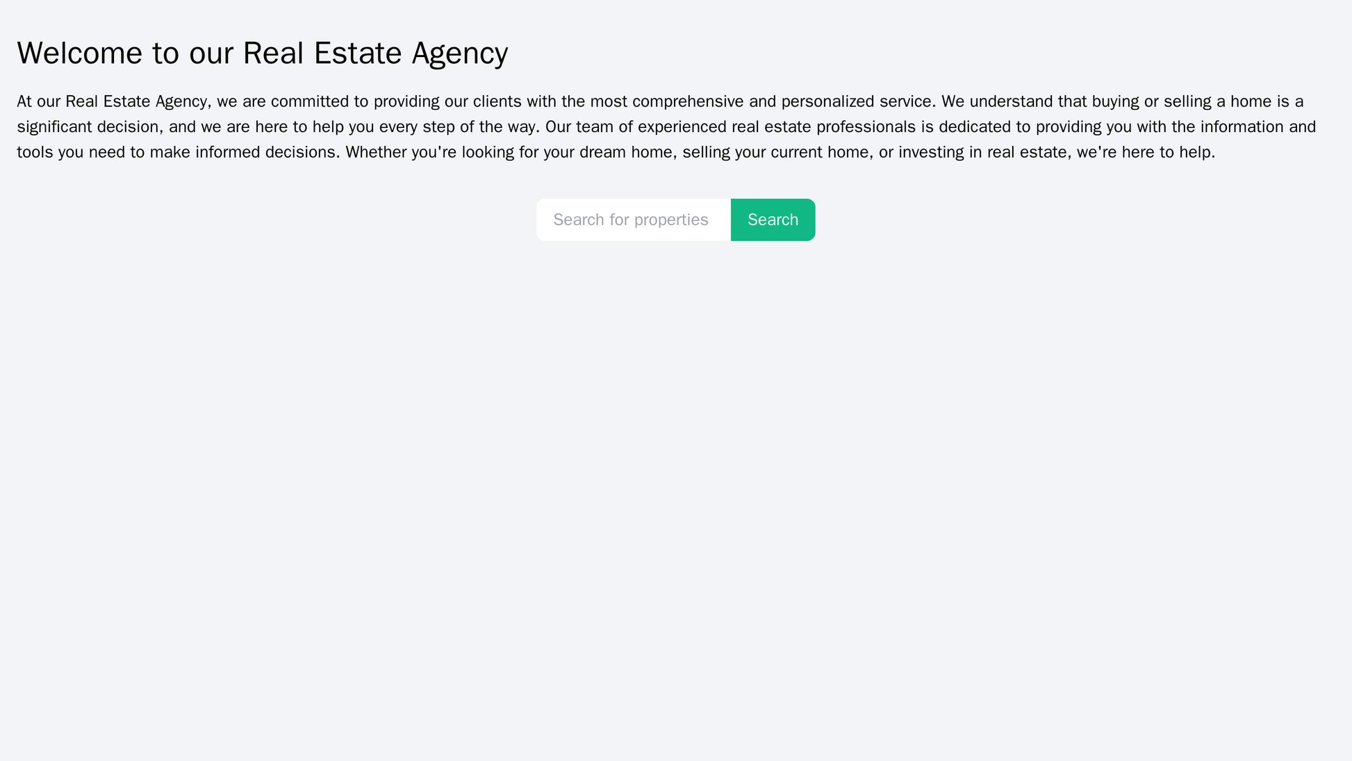 Real Estate Agency: A sophisticated design featuring a prominent search bar at the top, making it easy for users to find Web Template 329