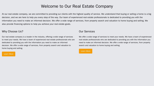 Real Estate Company: A sleek and professional design with a large image slider at the top covering the entire width of t Web Template 734