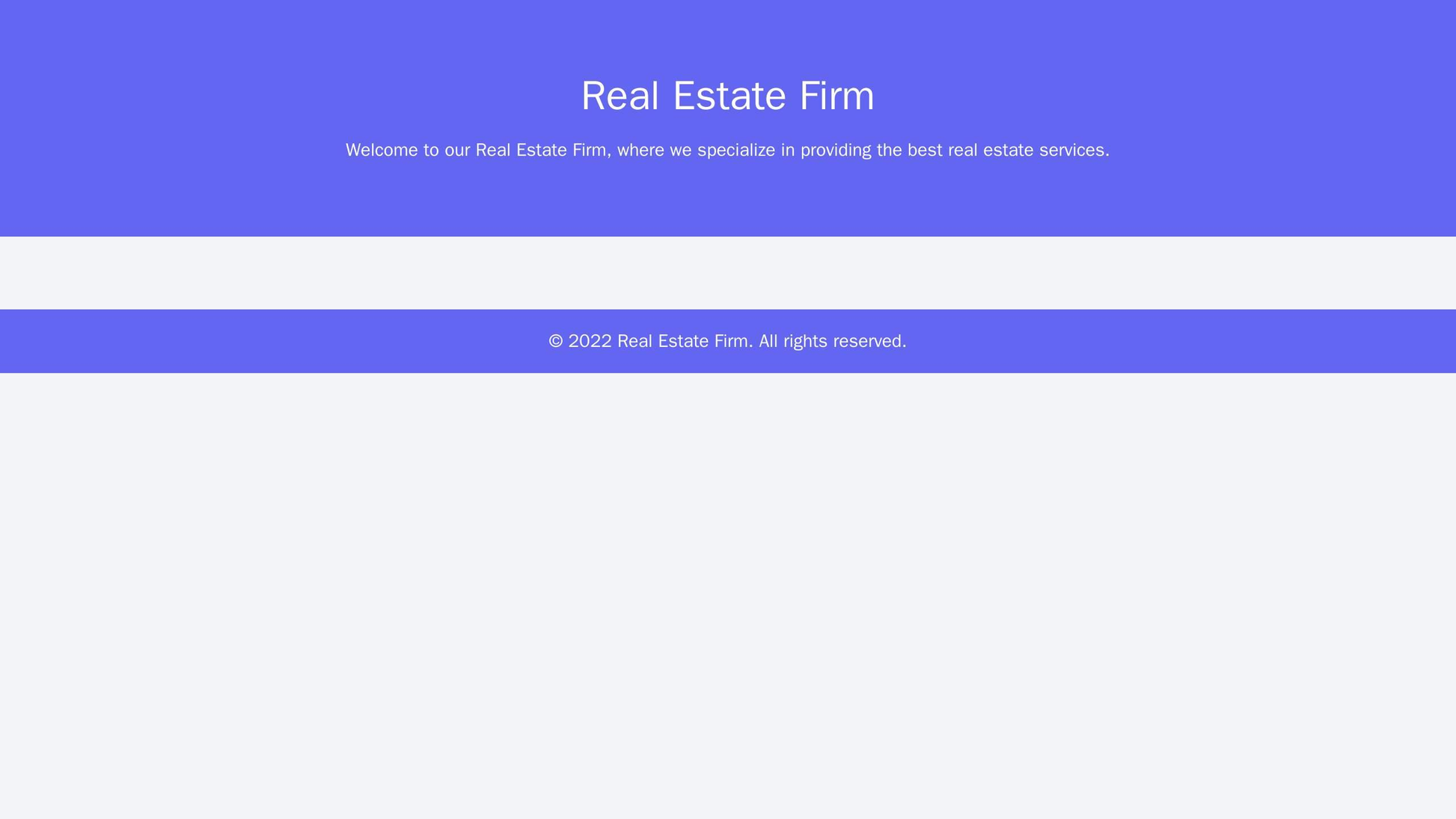 Real Estate Firm: A modern design with a wide banner image, a grid layout for listing properties, a sidebar for search f Web Template 1153