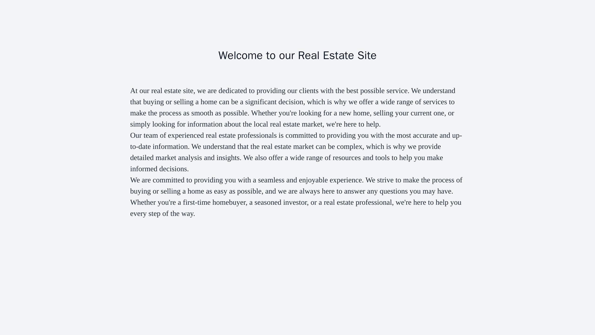 Real Estate Site: A sleek and modern design with a full-width hero image featuring a property or neighborhood, a promine Web Template 1124