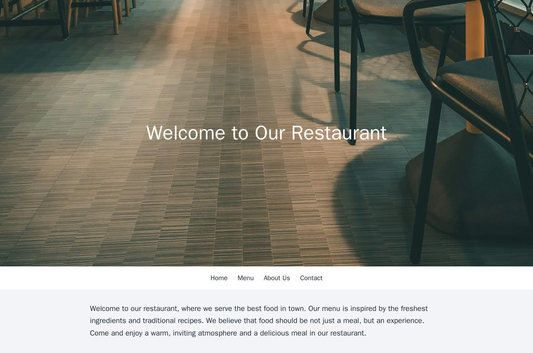 Restaurant: A warm, inviting design with a large, high-quality food image at the top, taking up most of the screen. The  Web Template 893