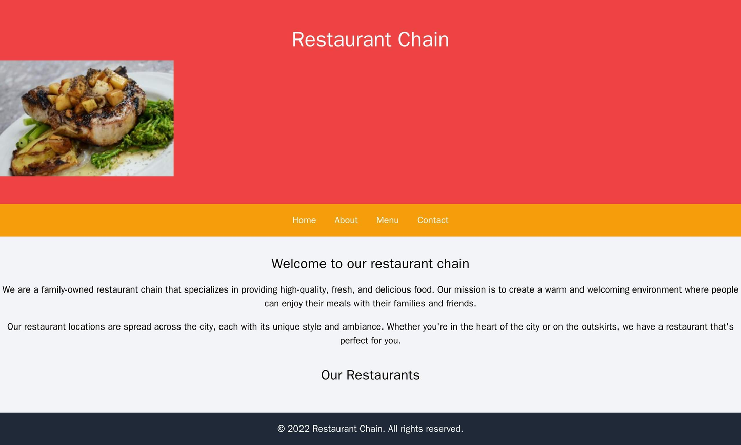 Restaurant Chain: A site with a bold, appetizing color scheme and a large, centered logo featuring an image of a popular Web Template 1206