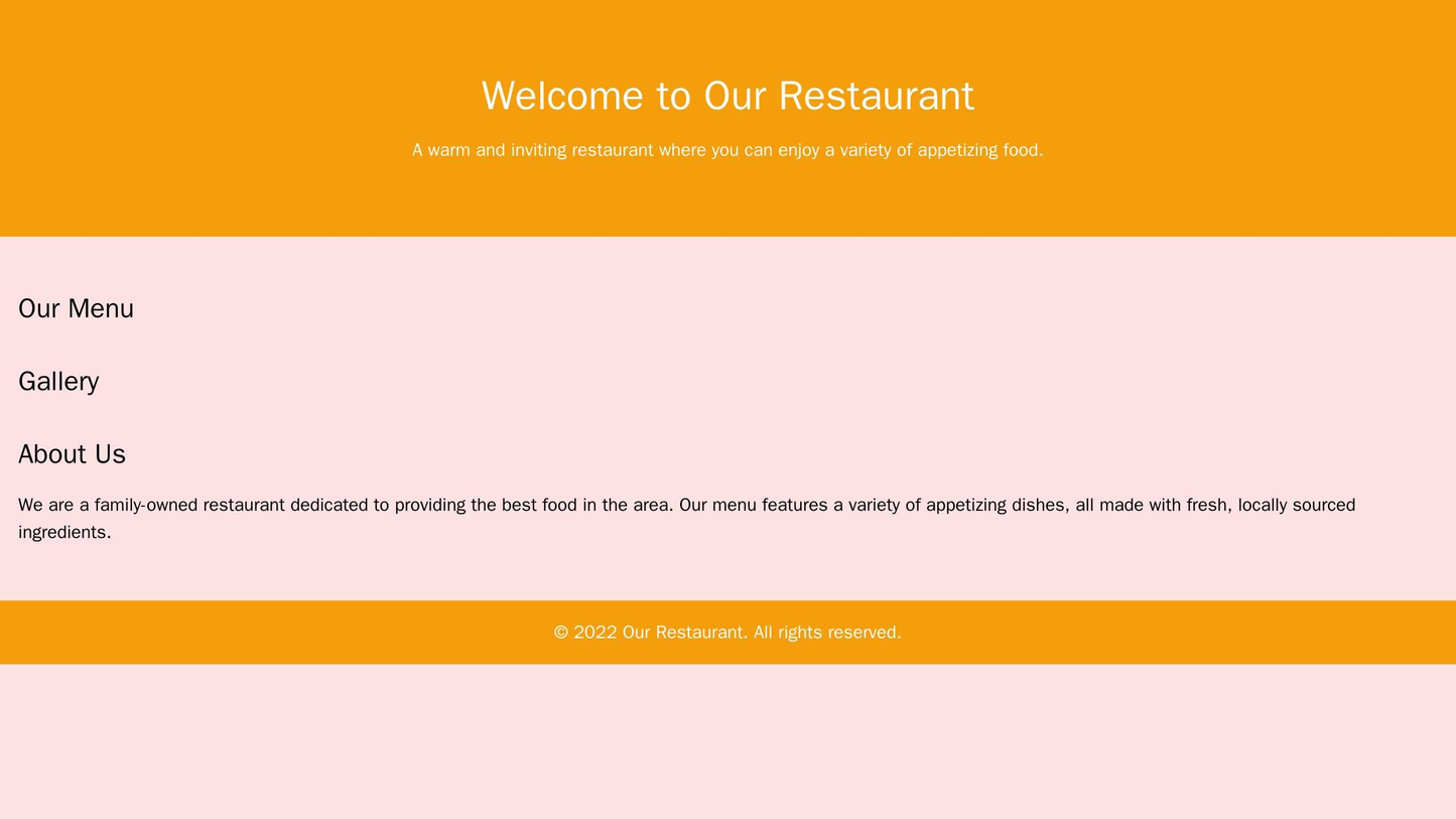 Restaurant Site: A background image of a beautifully set table, responsive layout for mobile users, and scrolling images Web Template 433