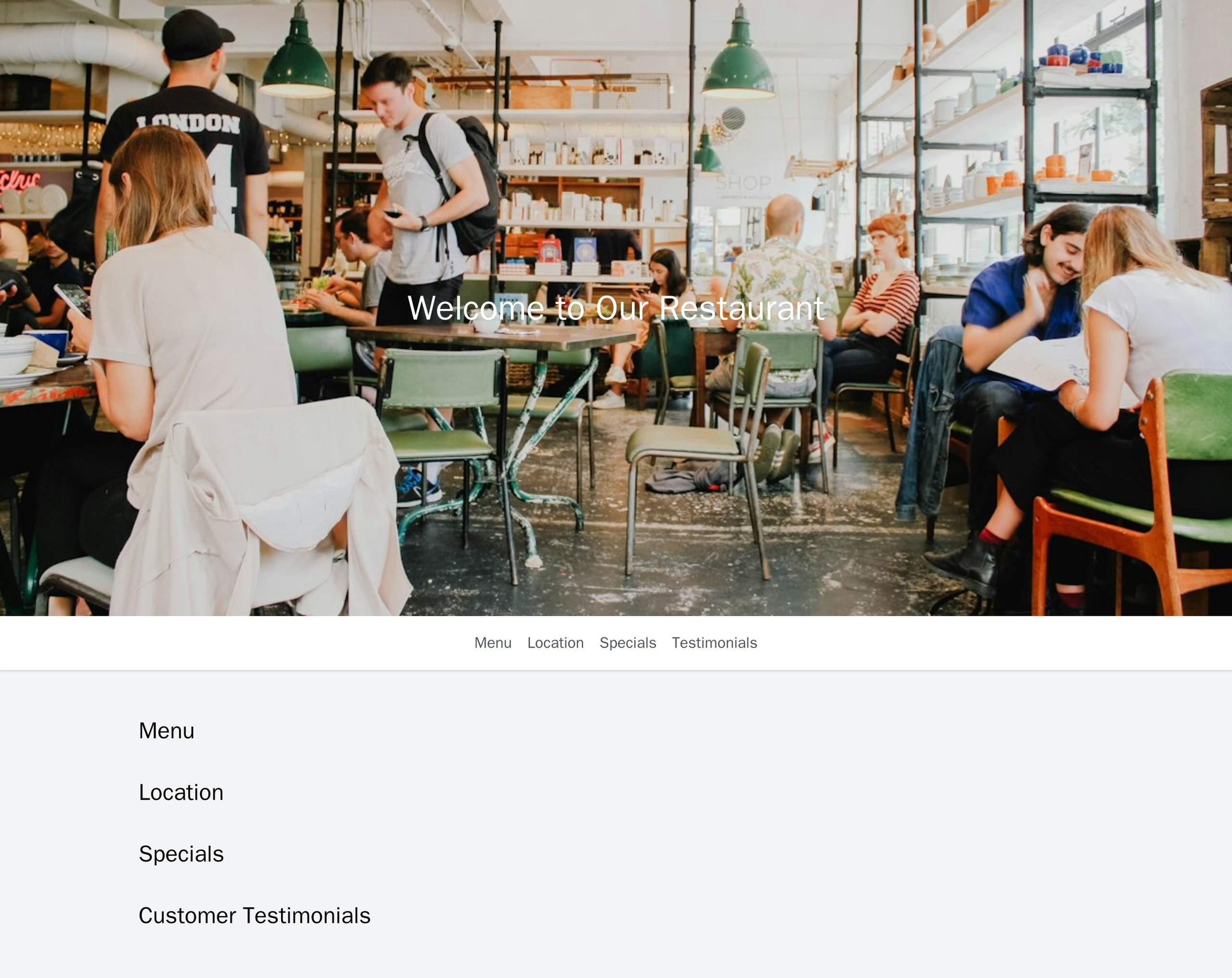 Restaurant Site: A mouthwatering layout with a large, appetizing hero image, a horizontal navbar, and a main content are Web Template 623